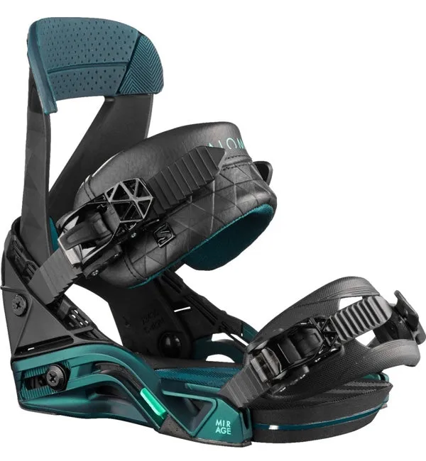 Salomon Womens Mirage Snowboard Bindings - Black/Teal