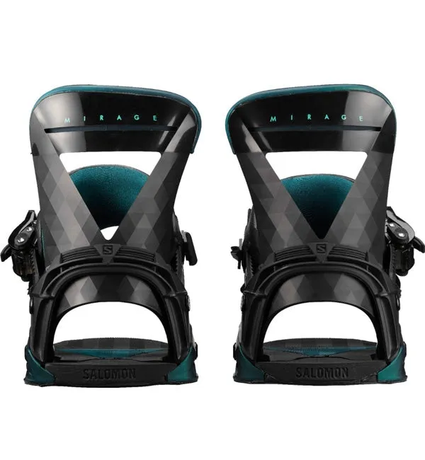 Salomon Womens Mirage Snowboard Bindings - Black/Teal