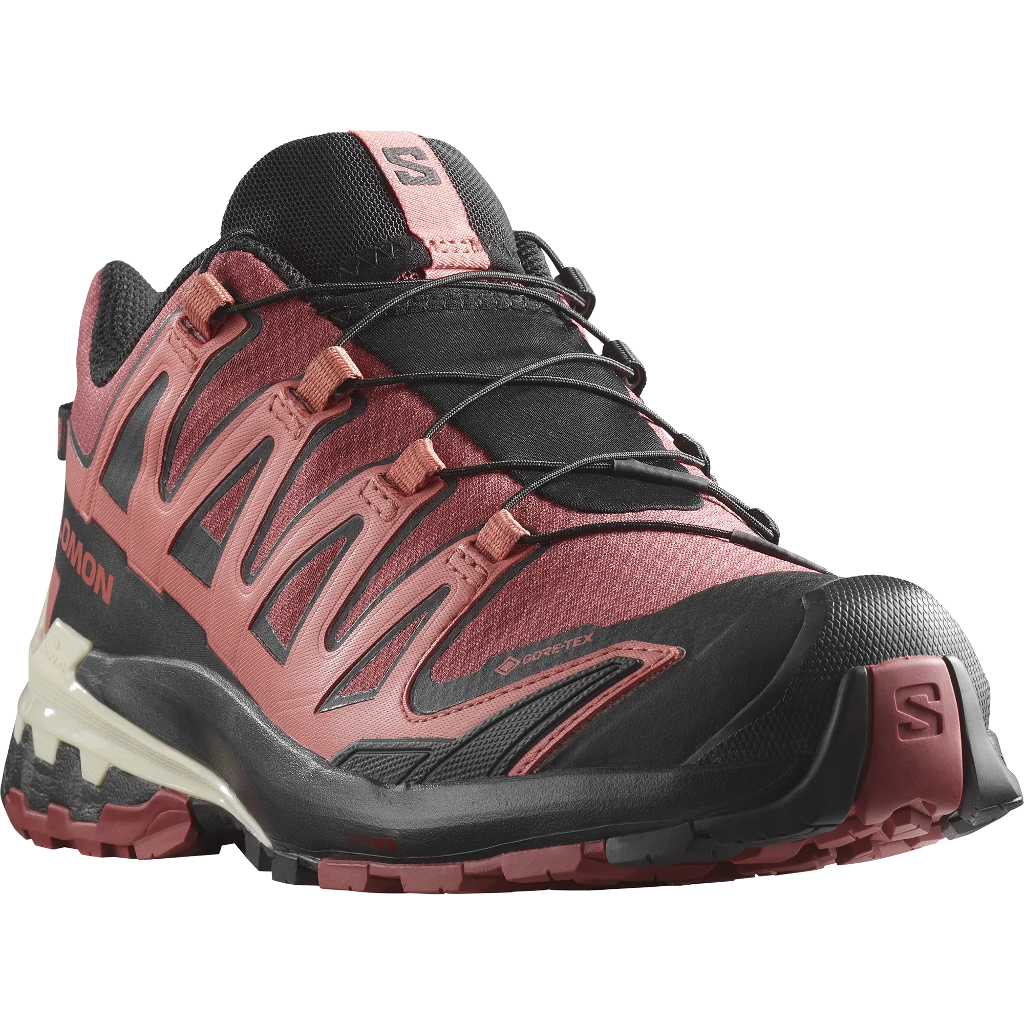 Salomon Women's XA Pro 3D V9 Gore-Tex in Cow Hide Black Faded Rose