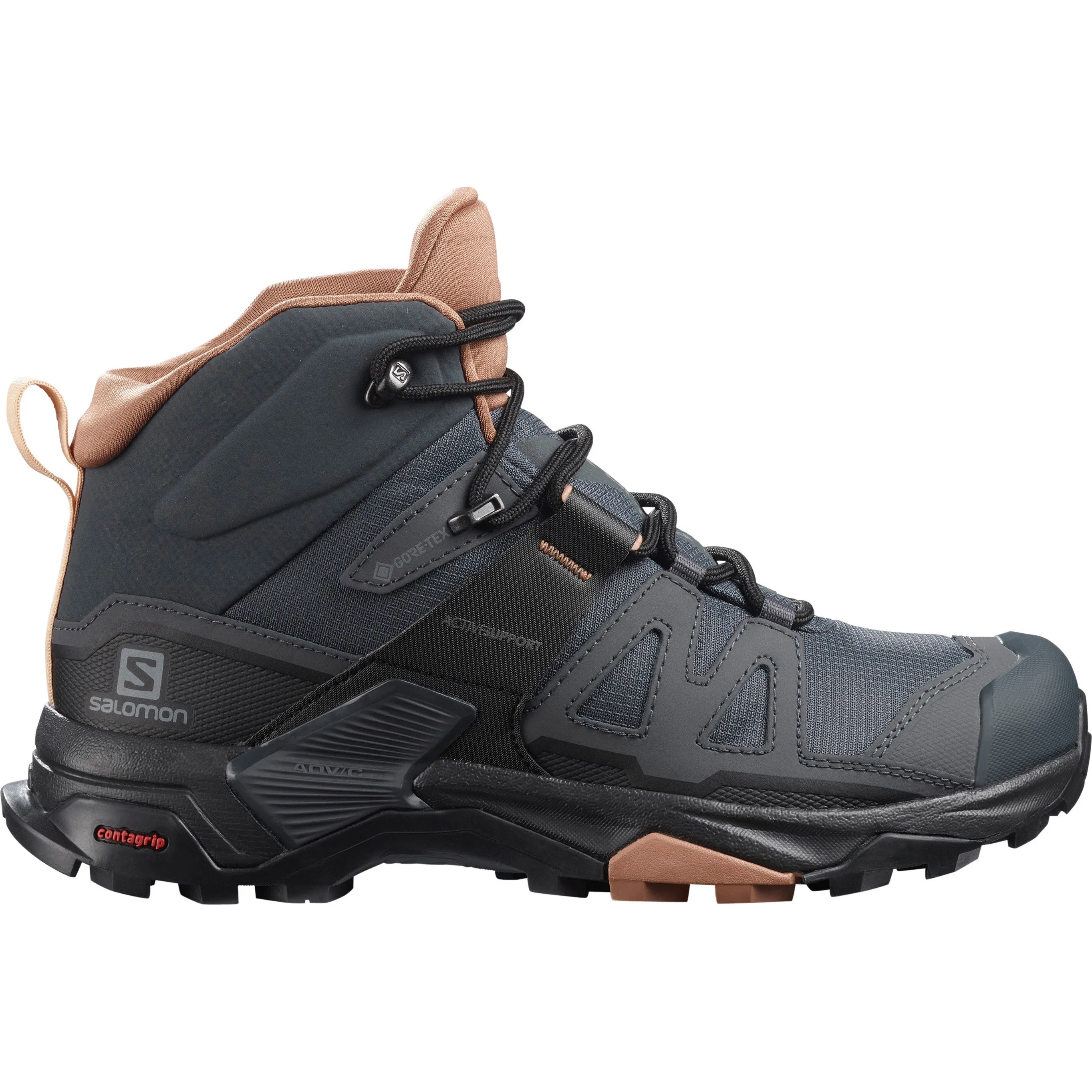 Salomon Women's X Ultra 4 Mid GORE-TEX Ebony/Mocha Mousse/Almond Cream | Buy Salomon Women's X Ultra 4 Mid GORE-TEX Eb