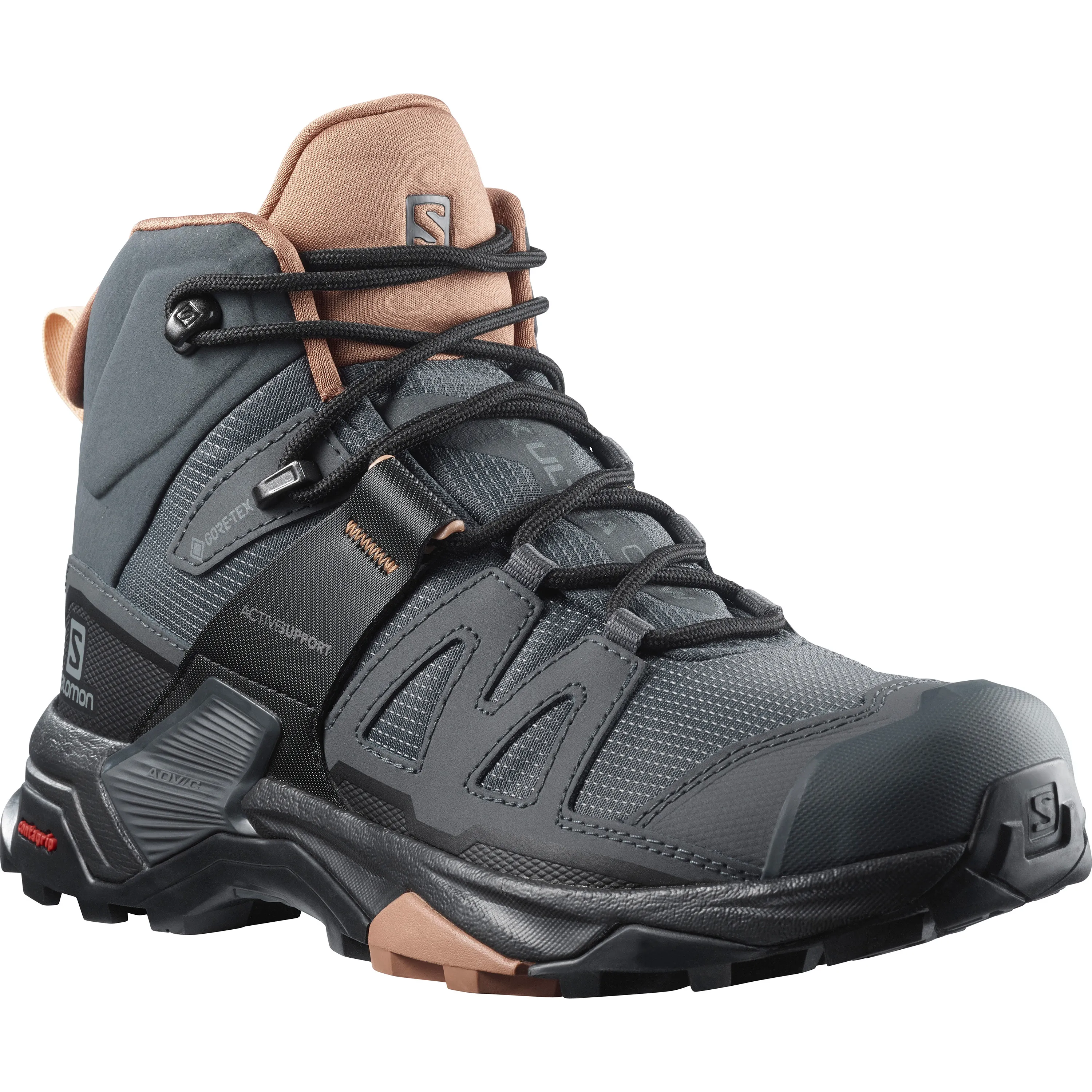 Salomon Women's X Ultra 4 Mid GORE-TEX Ebony/Mocha Mousse/Almond Cream | Buy Salomon Women's X Ultra 4 Mid GORE-TEX Eb