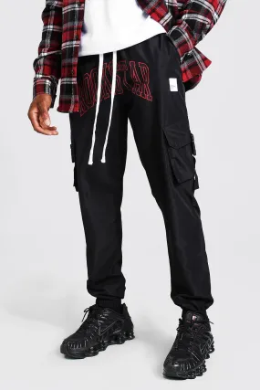 Shell Rockstar Print Cargo Pants With Strap