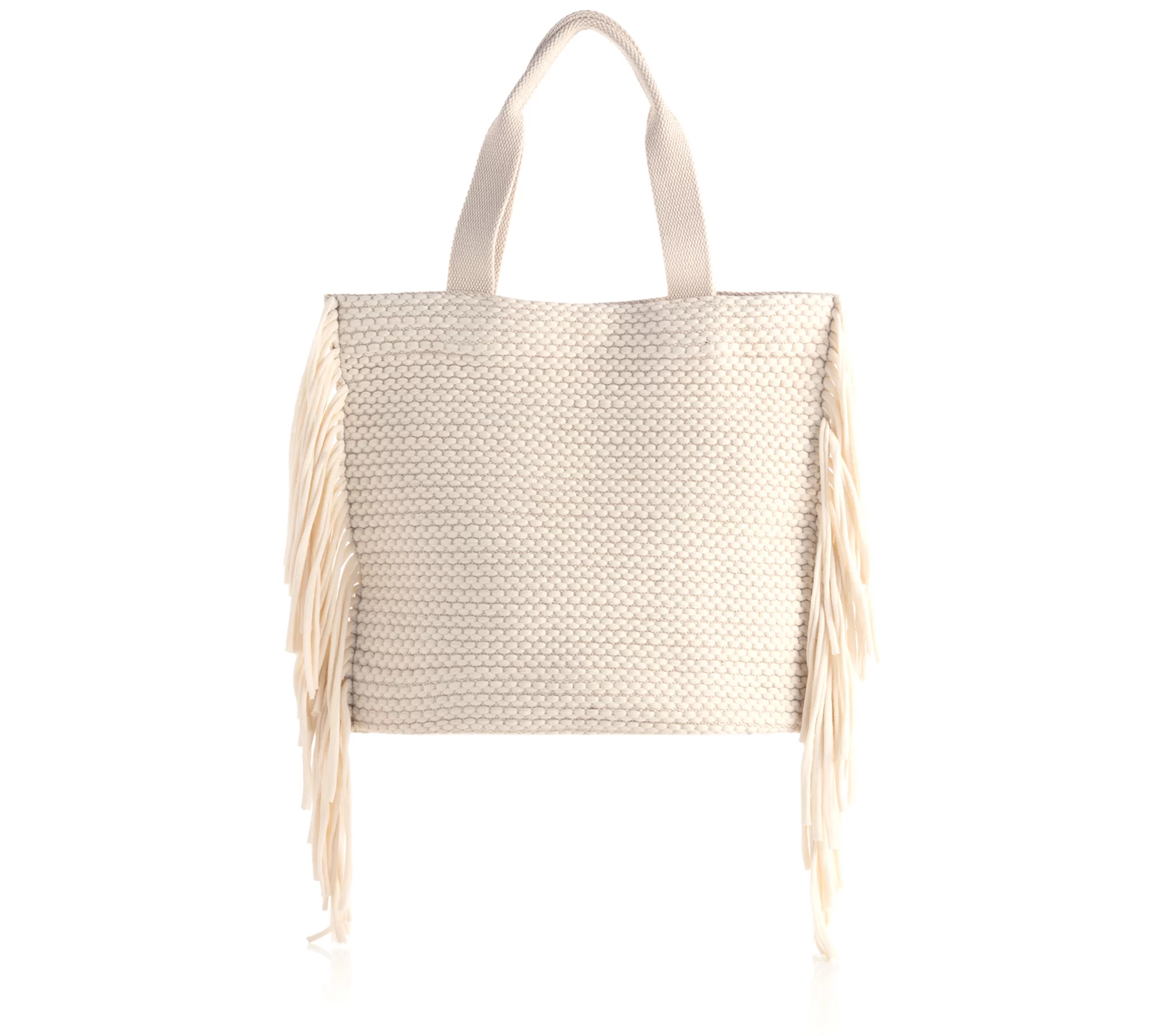 Shiraleah Mavis Fringe Tote Bag with SnapClosure