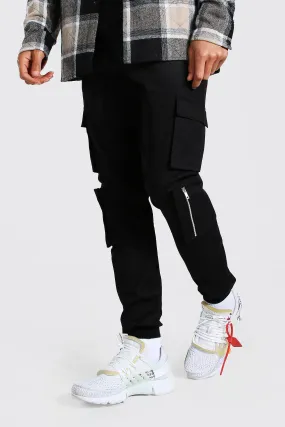 Tall Multi Cargo Pocket Cuffed Pants