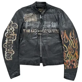 The Great China Wall 'Motor City' Leather Biker Jacket - M