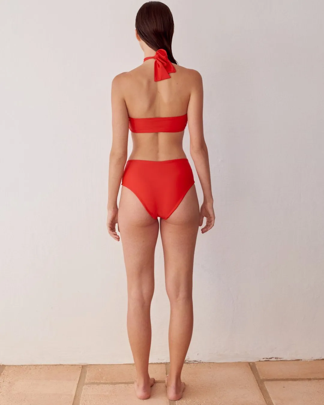 The Higher Red Bikini Bottom  