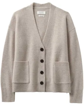 Toast Cashmere Boxy Cardigan Putty