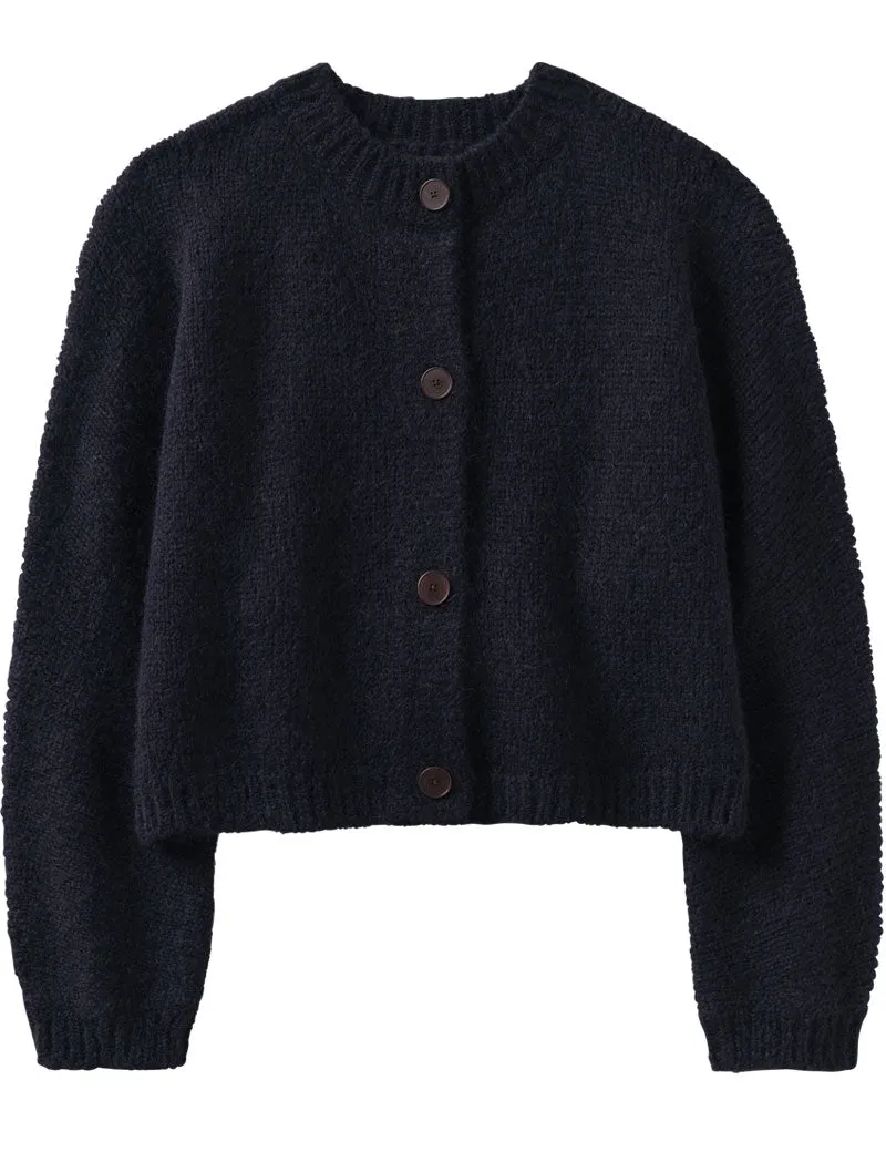 Toast Dolman Sleeve Cardigan Dark Navy