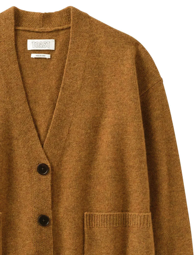 Toast Wool Cashmere Boxy Cardigan Turmeric