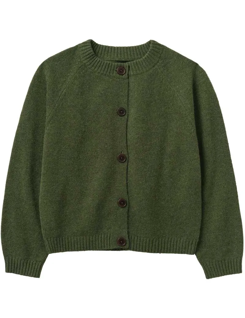 Toast Wool Cashmere Cardigan Olive Melange