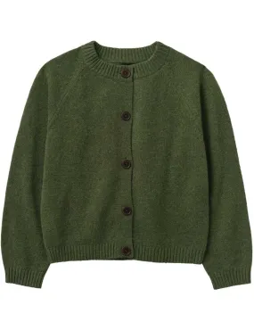 Toast Wool Cashmere Cardigan Olive Melange