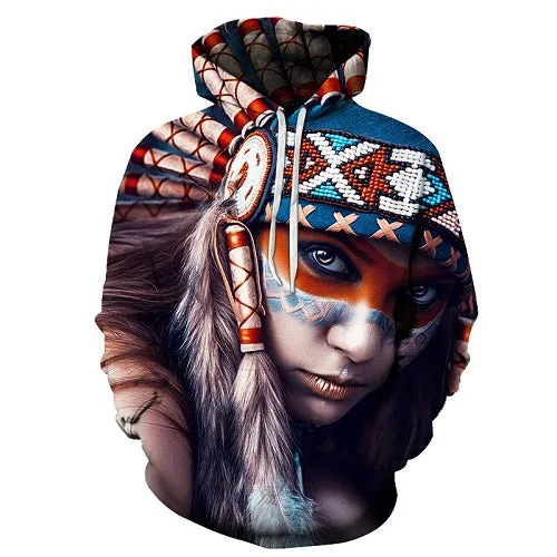 Tribal Woman Hoodie