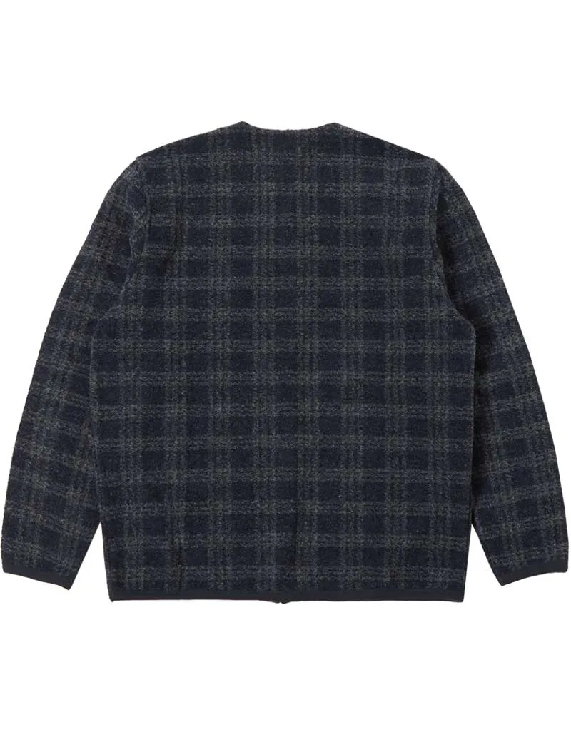 Universal Works Cardigan Swarm Fleece Navy