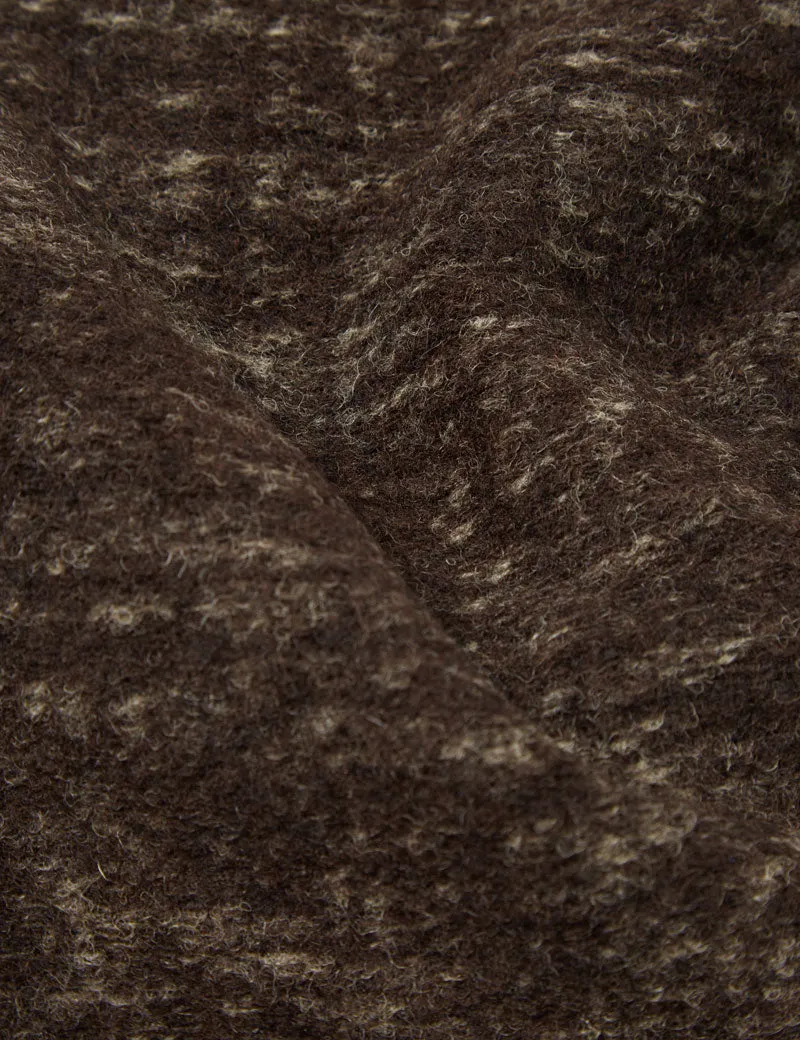 Universal Works Marble Fleece Cardigan Brown