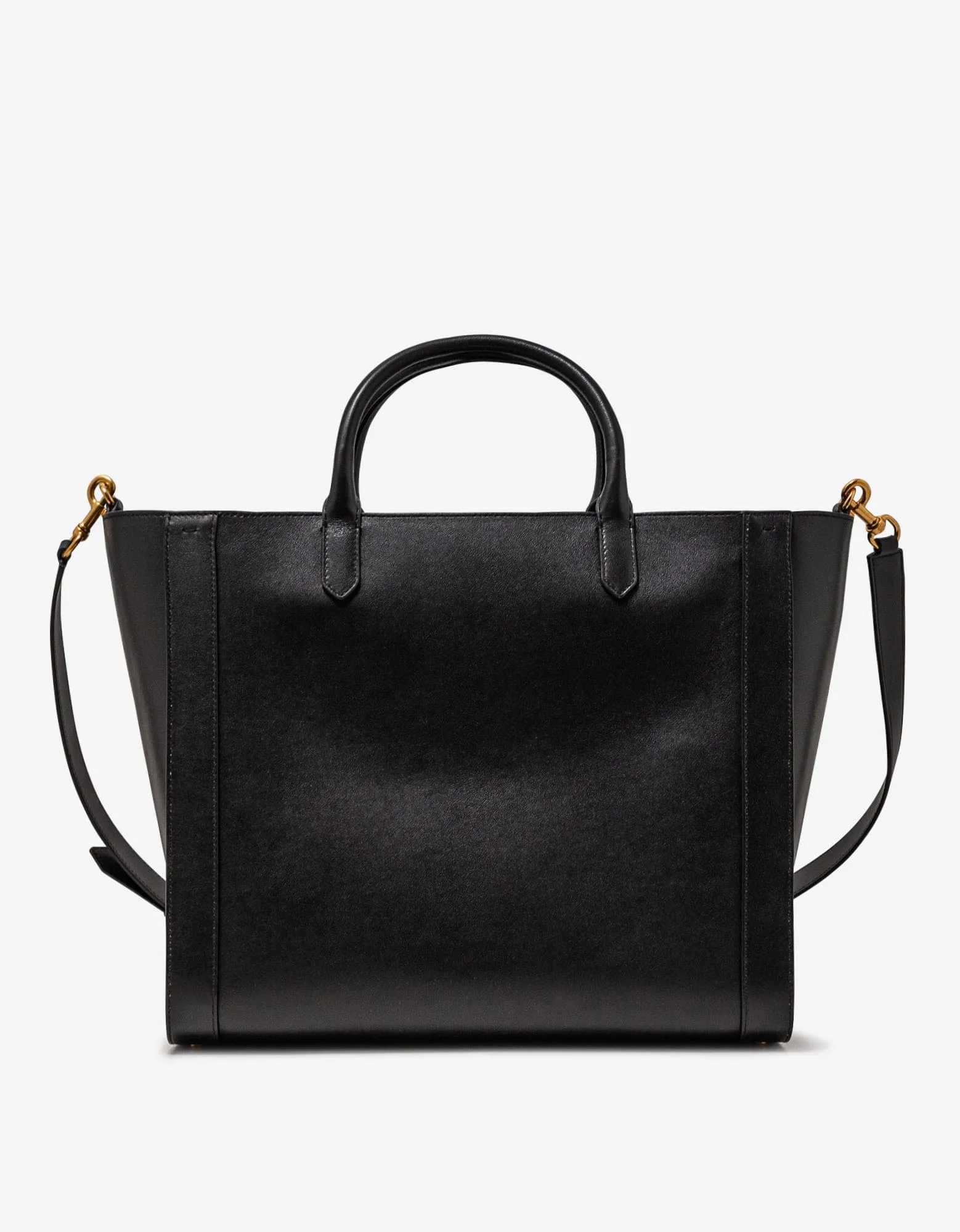 Valentino Garavani Black VLogo Signature Leather Tote Bag