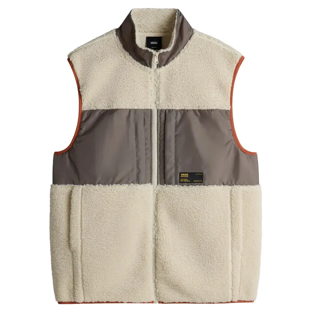 Vans Trevor Sherpa Full Zip Vest - Oatmeal / Bungee Cord