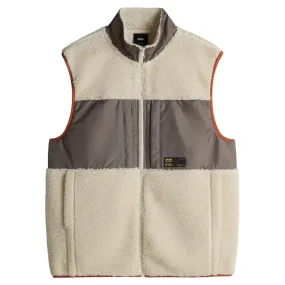 Vans Trevor Sherpa Full Zip Vest - Oatmeal / Bungee Cord