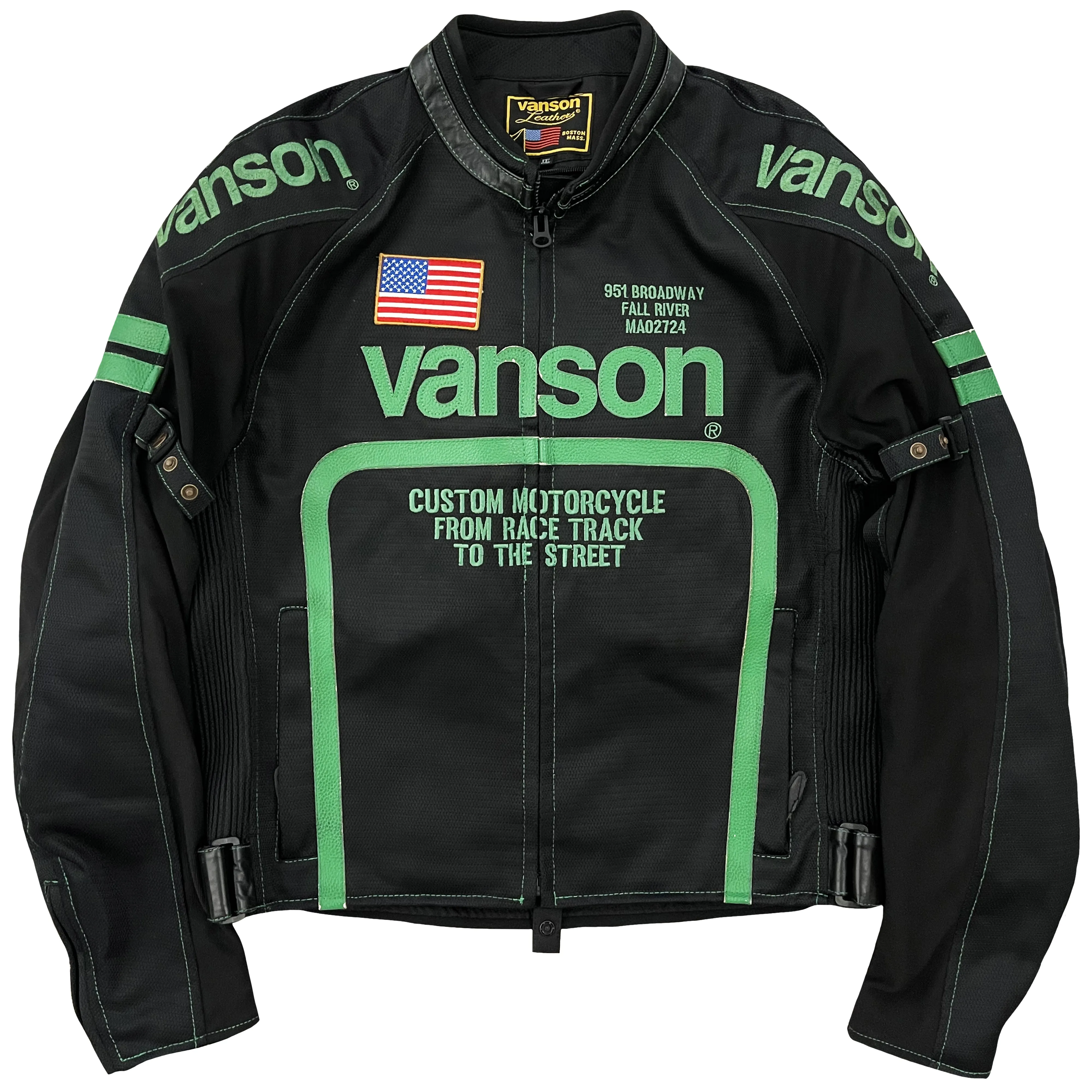 Vanson Leathers Motorcycle Mesh Racer Jacket