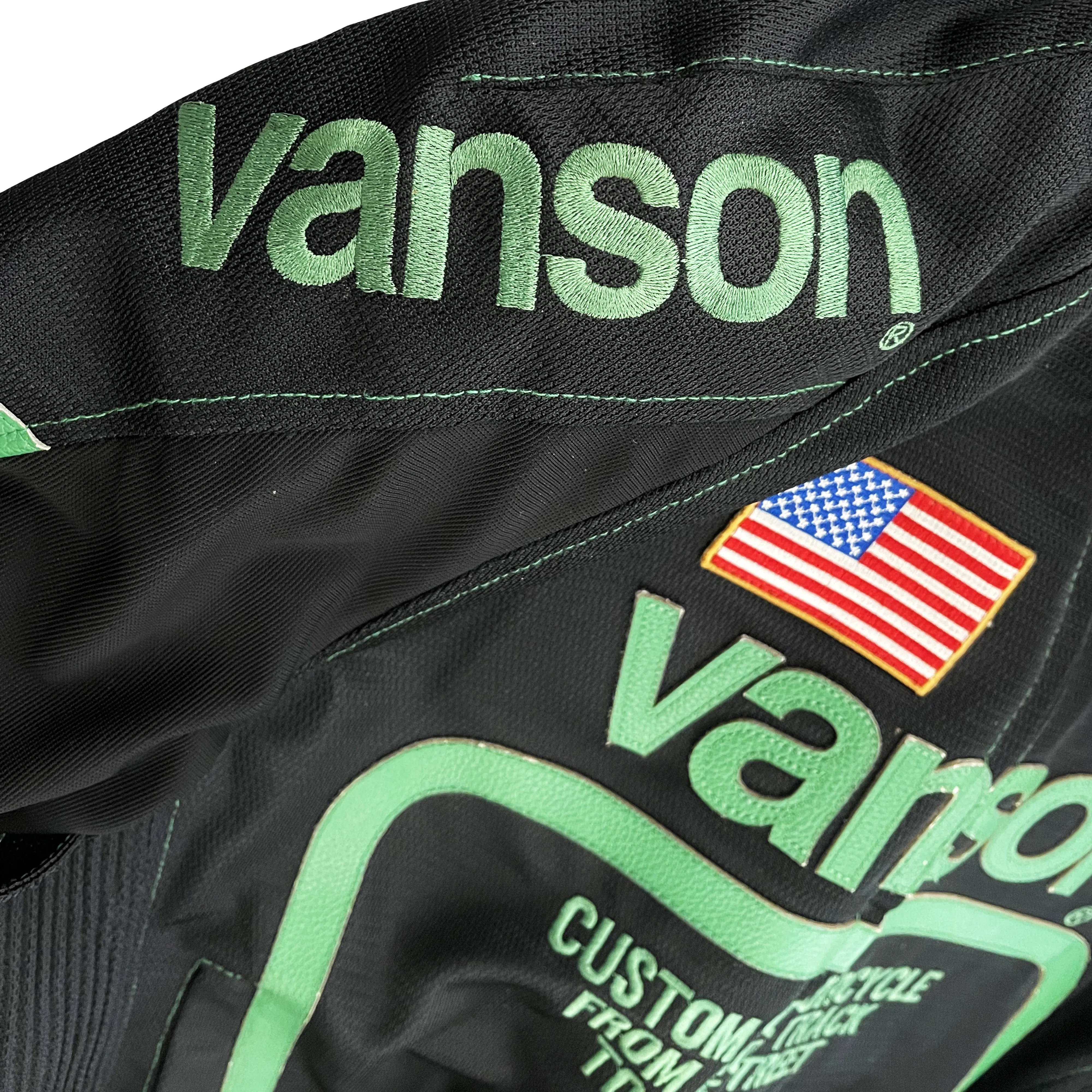 Vanson Leathers Motorcycle Mesh Racer Jacket