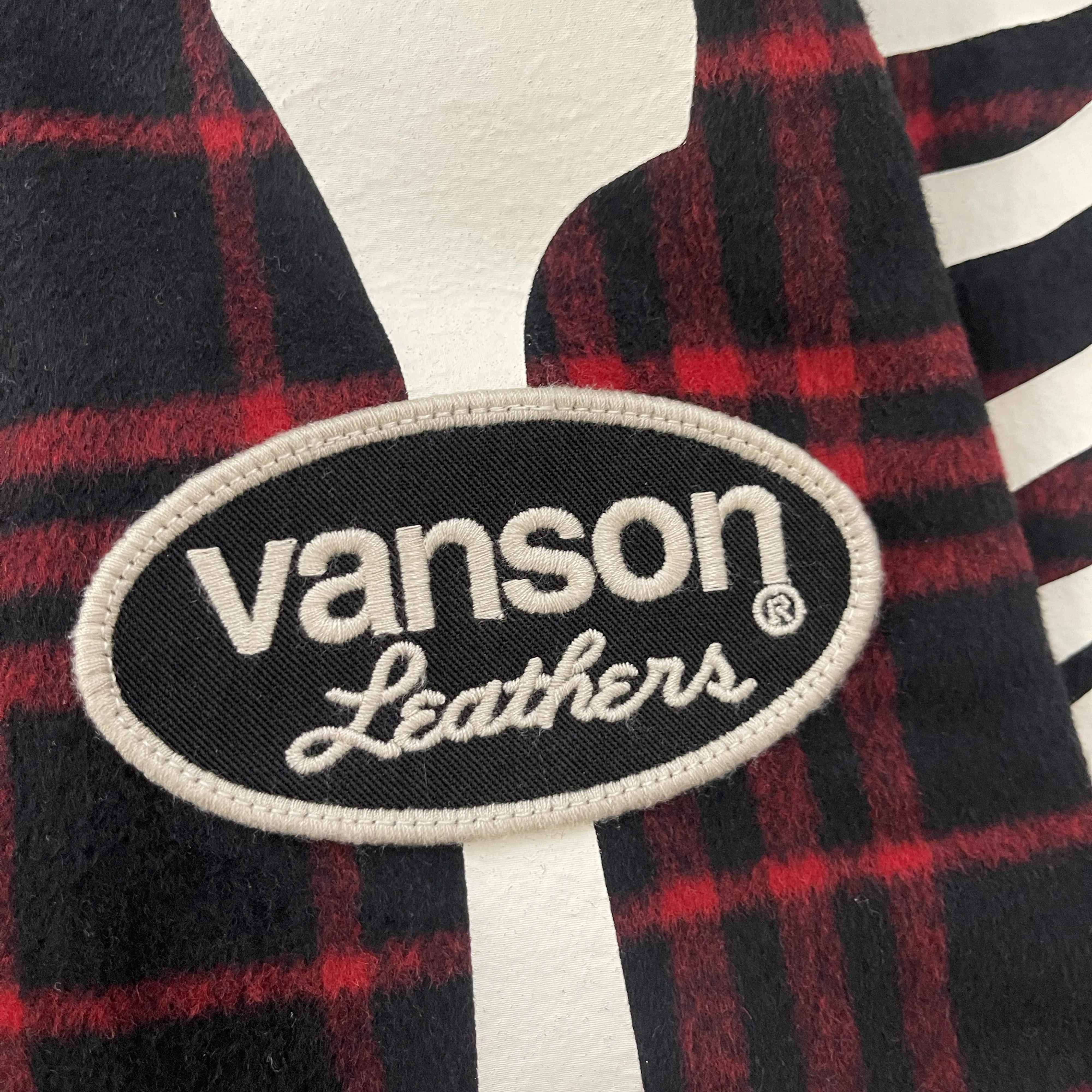 Vanson Leathers Skeleton Check Overshirt Jacket