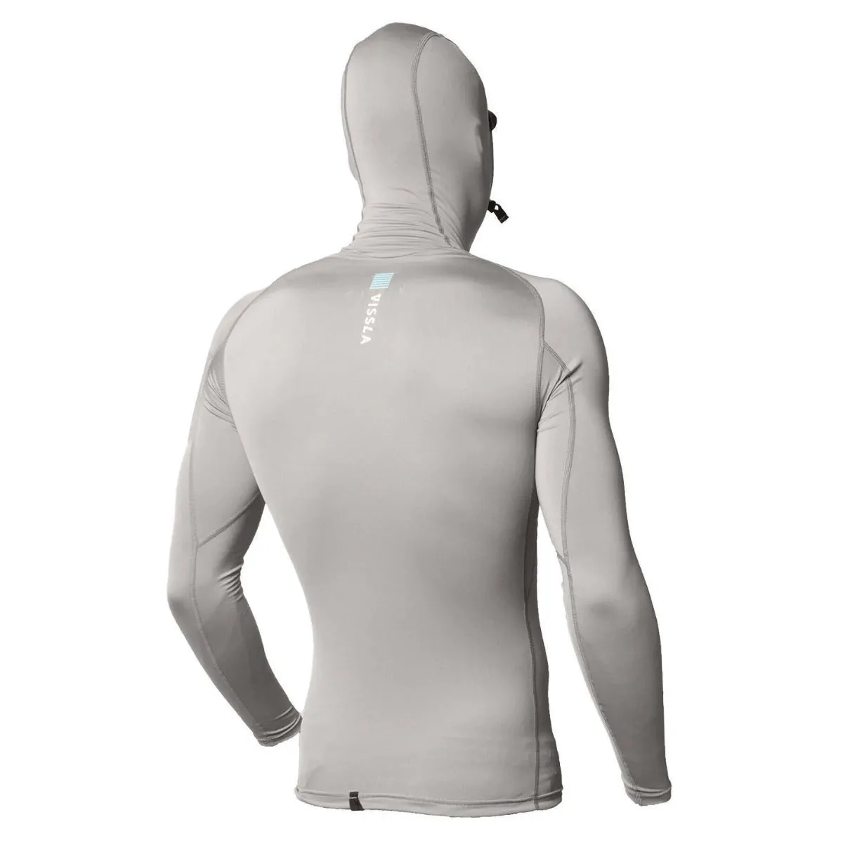 Vissla Warm Seas Eco Hooded Lycra Rash Vest - Grey