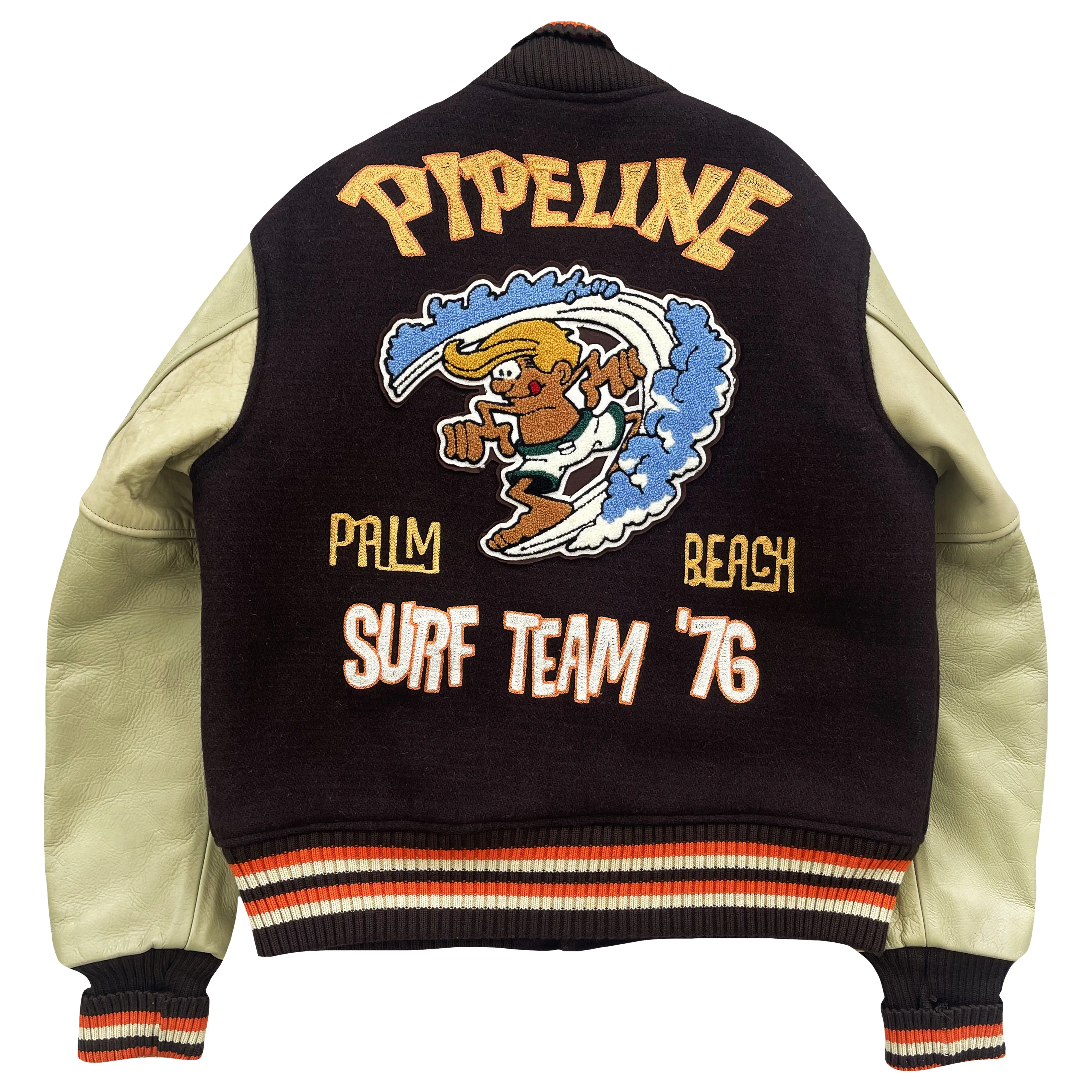 Whitesville Pipeline Surf Team Varsity Jacket - M