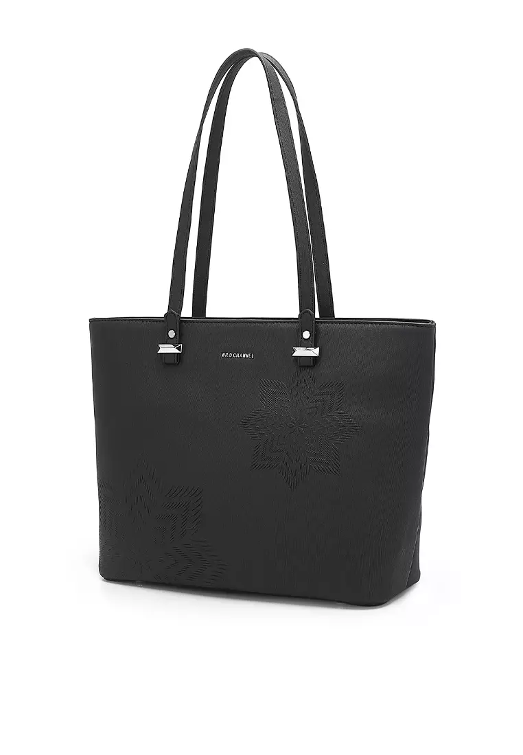 Wild Channel Women's Tote Bag -Black