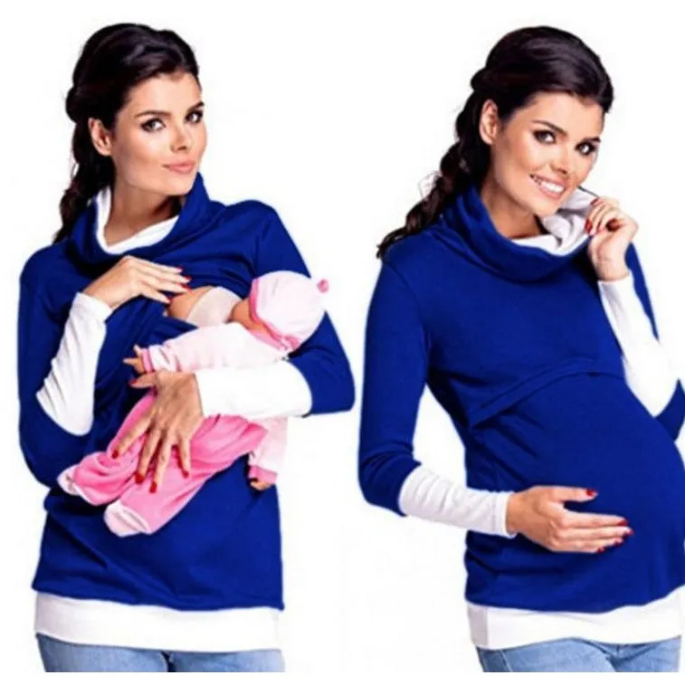 Women's Cotton Maternity Breastfeeding Hoodie