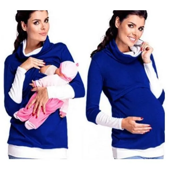 Women's Cotton Maternity Breastfeeding Hoodie