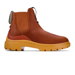 Women's Olukai Hehi Waterproof Chelsea Boots Color: Fox / Hunter