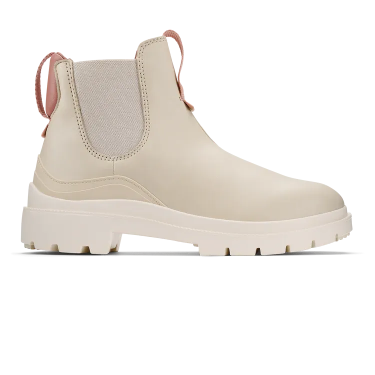 Women's Olukai Hehi Waterproof Chelsea Boots Color: Tapa / Cork