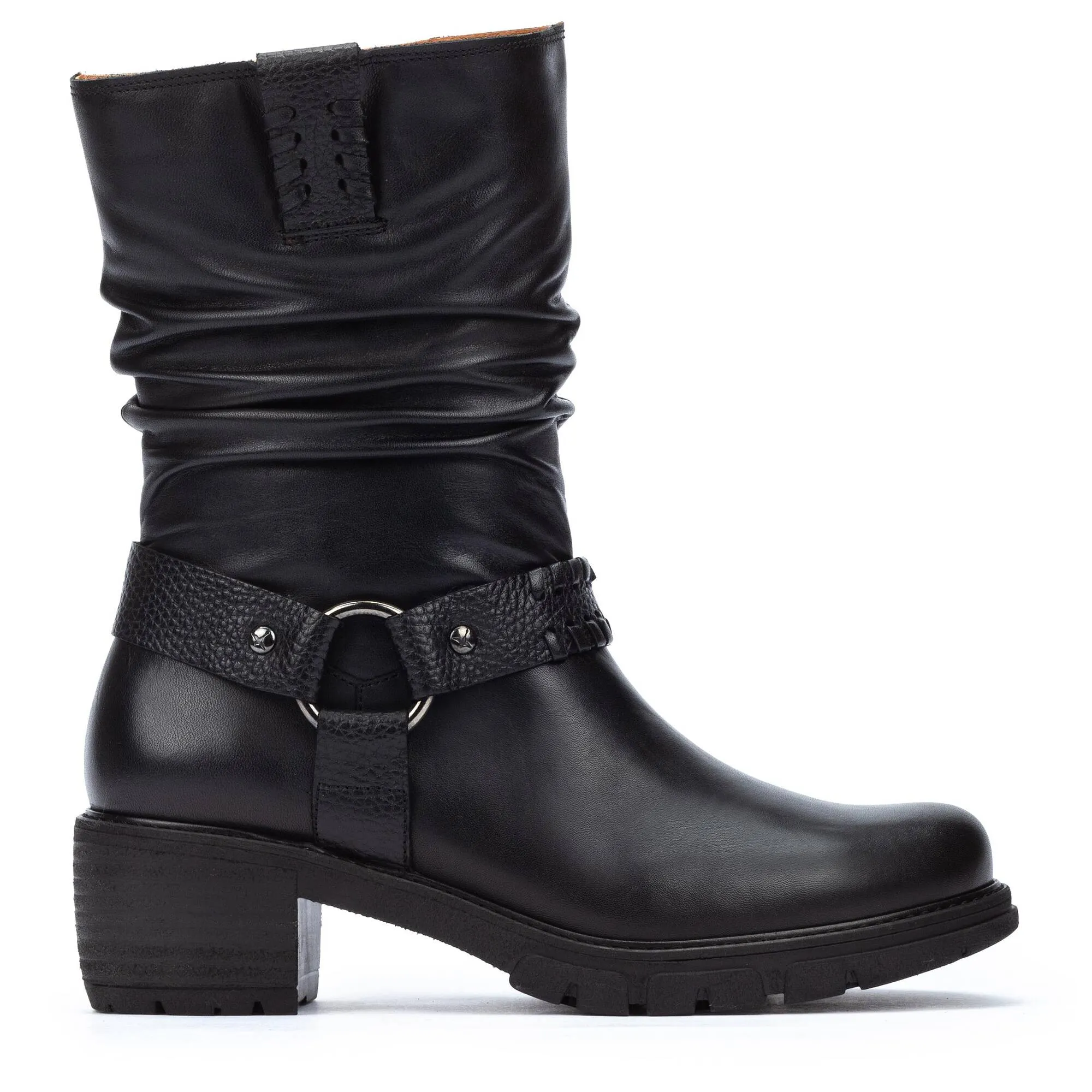 Women's Pikolinos San Sebastian Tall Ankle Boots Color: Black