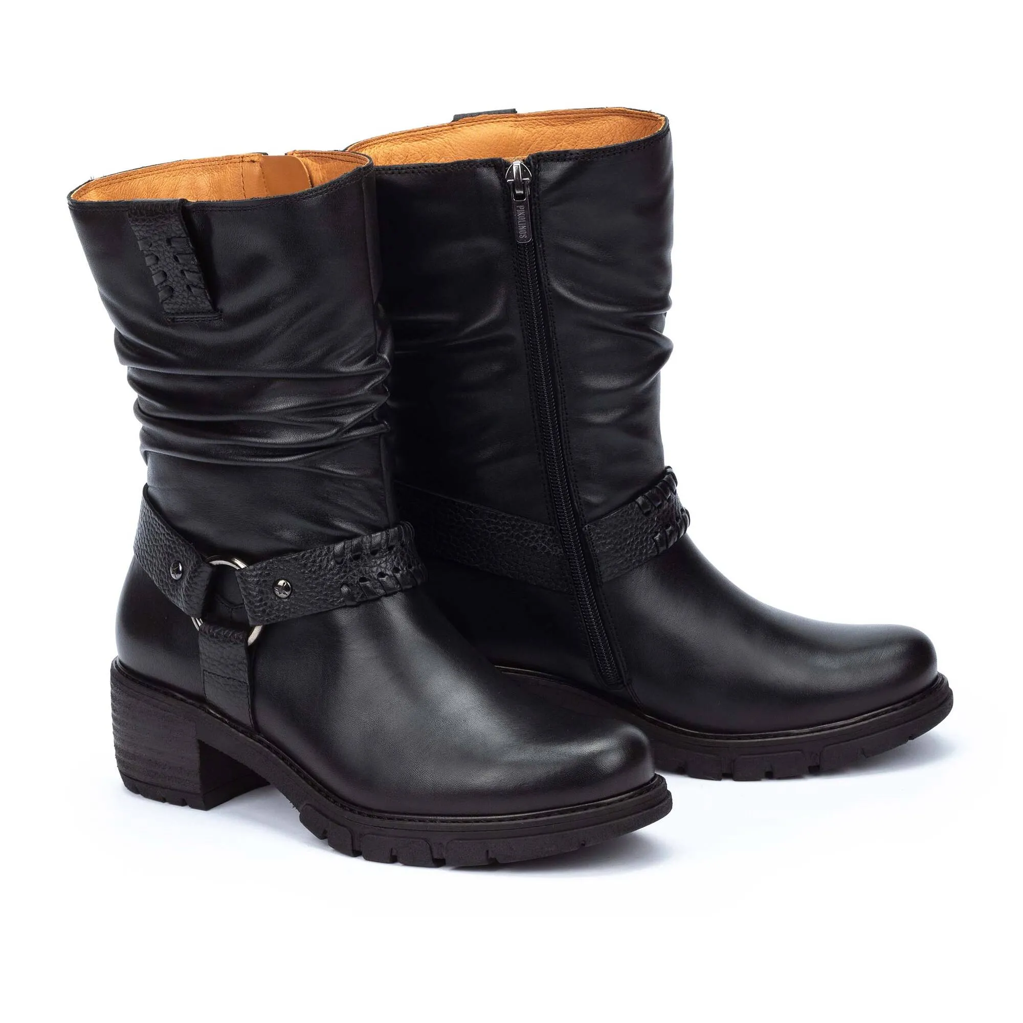 Women's Pikolinos San Sebastian Tall Ankle Boots Color: Black