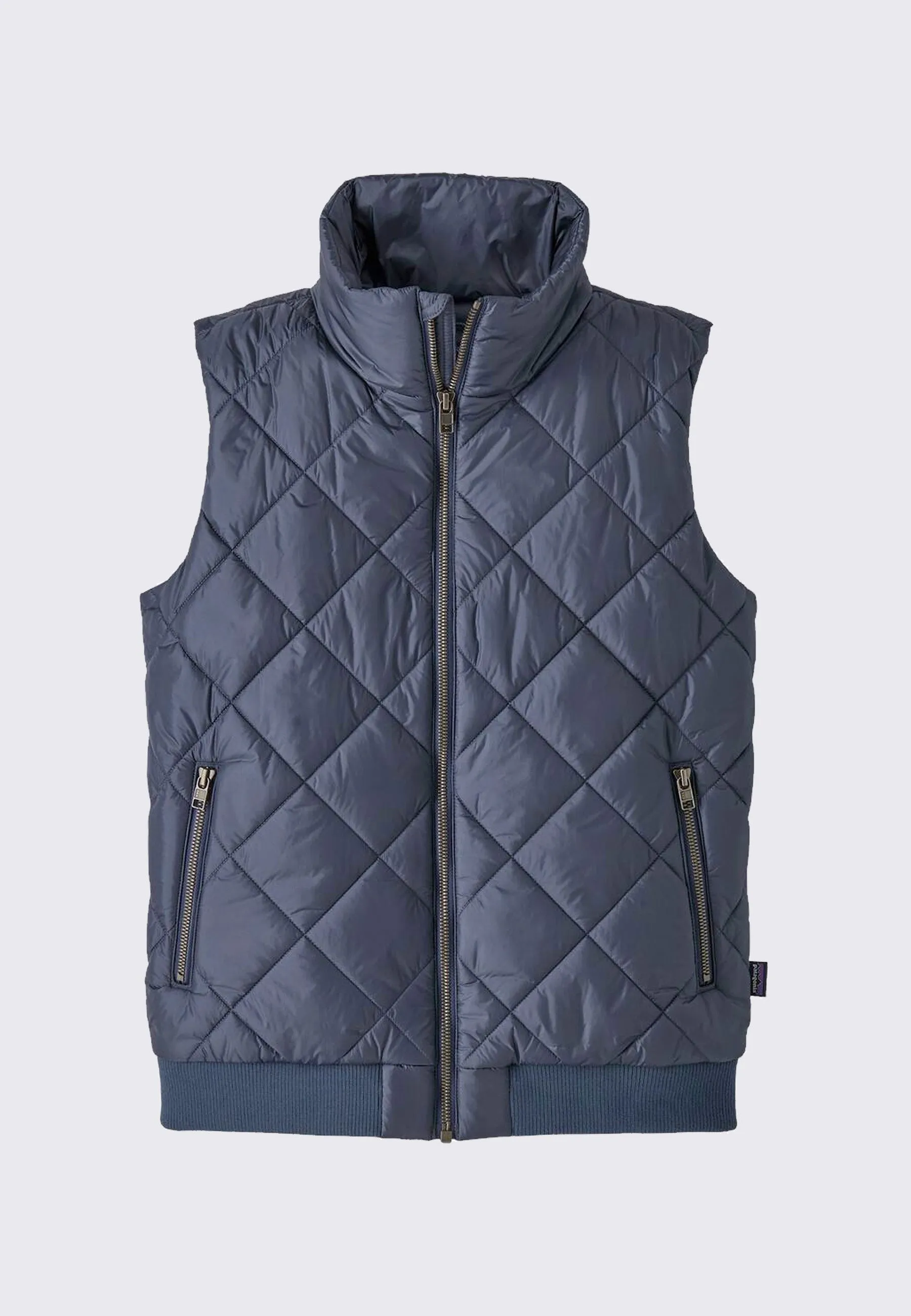 Womens Prow Bomber Vest - smolder blue