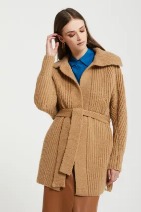 Wool-blend cardigan