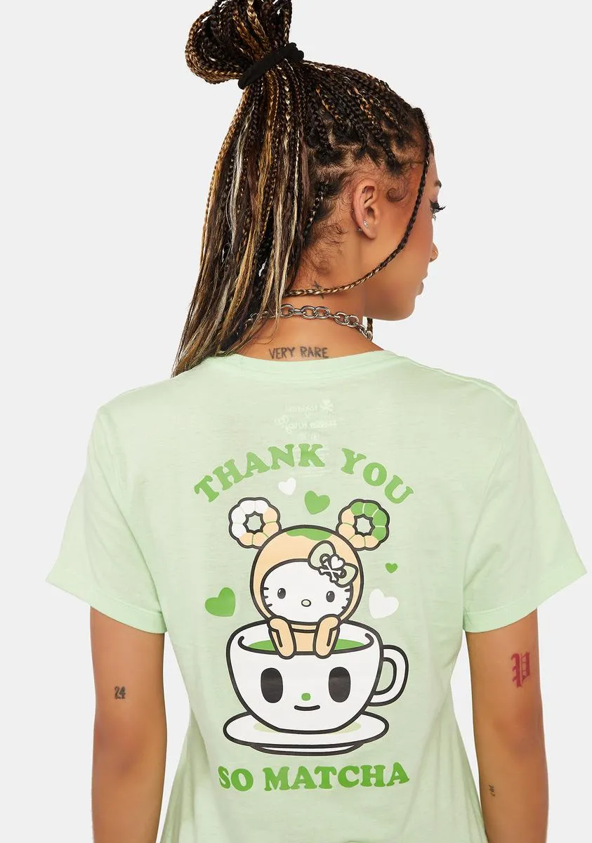 x Hello Kitty Mochi Matcha Kitty Tee-