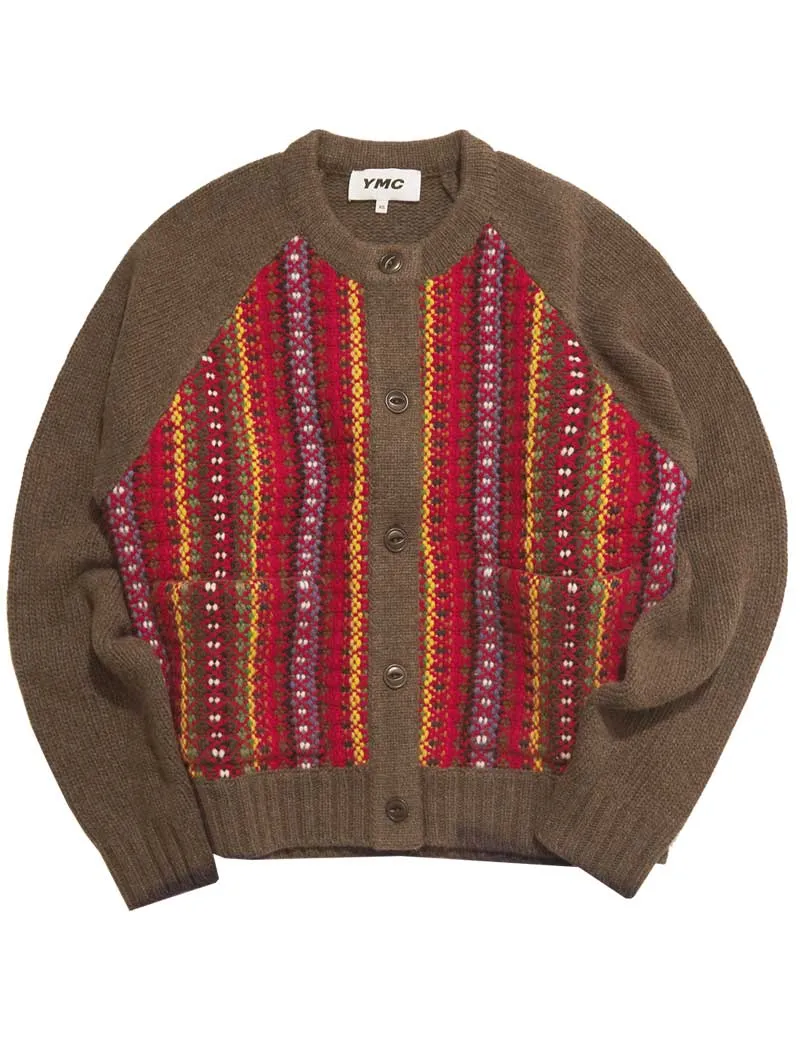 Ymc Atomic Stripe Cardigan Multi