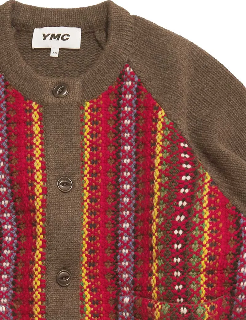 Ymc Atomic Stripe Cardigan Multi