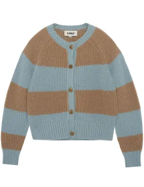 Ymc Foxtail Mohair Cardigan Sand Light Blue