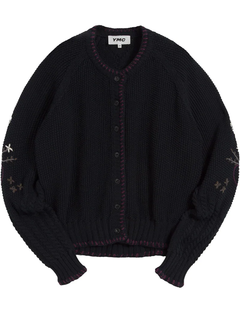 YMC Lotus Cardigan Black