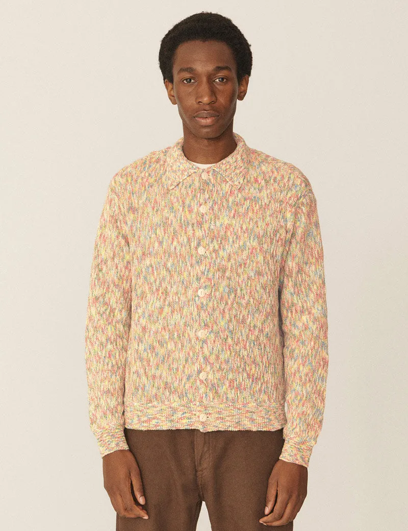 Ymc Rat Pack Pima Cotton Cardigan Multi